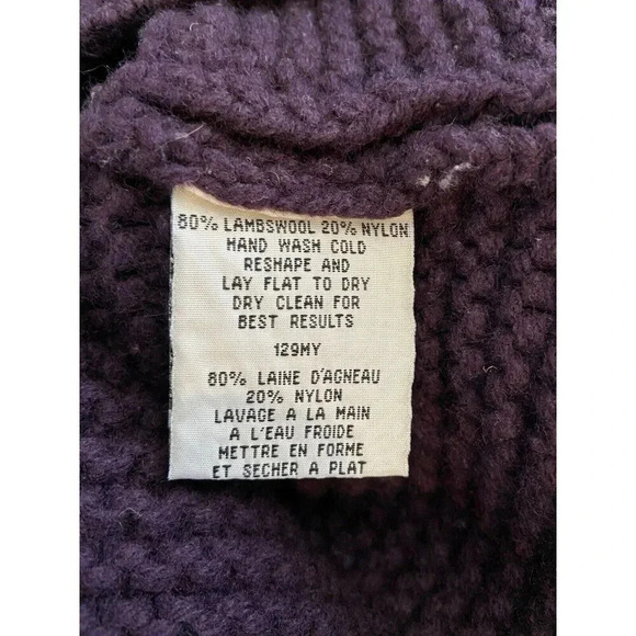 Eileen Fisher Sweater Lambswool Blend Purple Medium M - Picture 5 of 5